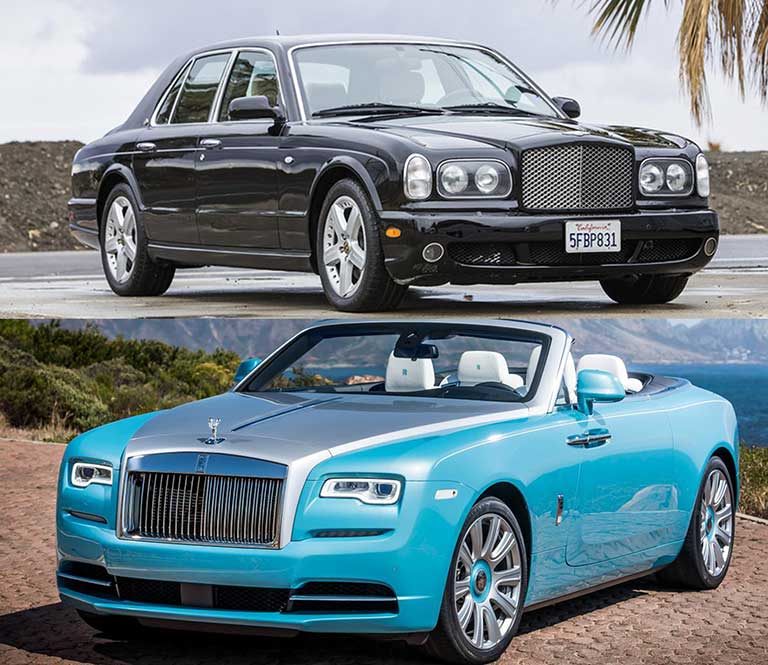 Bentley Arnage T và Rolls-Royce Dawn