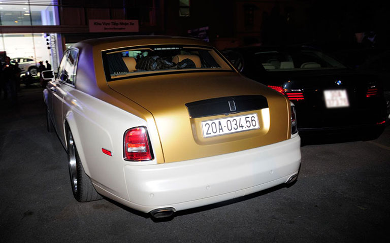 Rolls-Royce mạ vàng tại Thái Nguyên