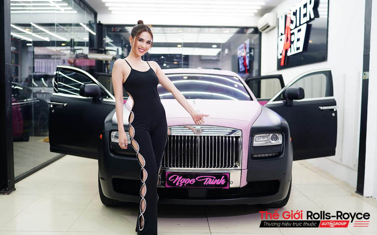 Rolls-Royce Ghost Series I màu hồng