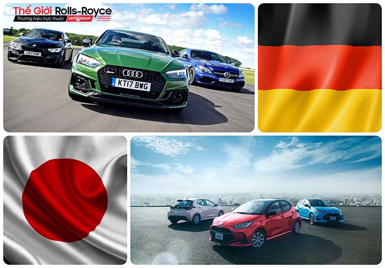 So sánh xe Đức và xe Nhật